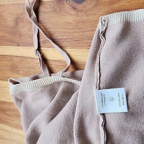 lalavon neutral cardigan and tank set size M/L Soft Closet Staple Coord Set - Picture 11 of 16